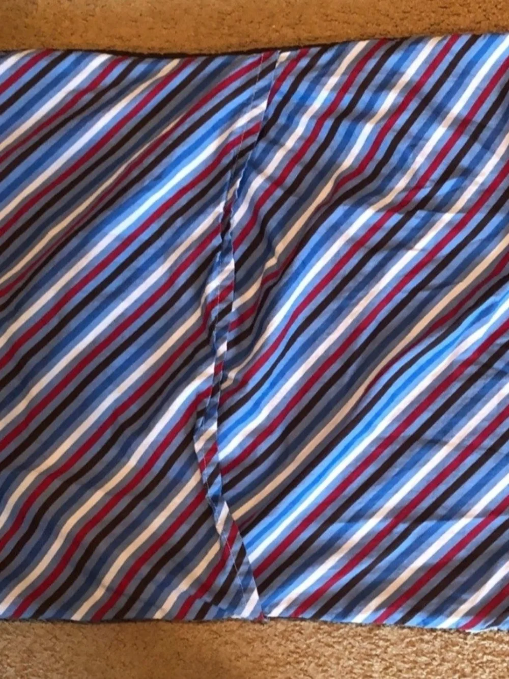 Pirate Skull Quilt Shams - Brown, Blue, Red